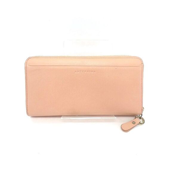 Pre Loved LuxUness Long Leather Wallet with Floral Design - Picture 2 of 8